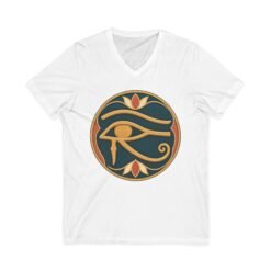 Eye of Horus Unisex V-Neck T-Shirt – Ancient Symbol, Modern Edge