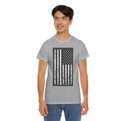 Distressed U.S. Flag – Unisex T-Shirt – Bold, Classic, American - Image 12