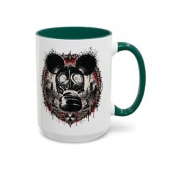 Gas Mask Mouse - Color Accent Mug – Sip with a Side of Strange - Image 15