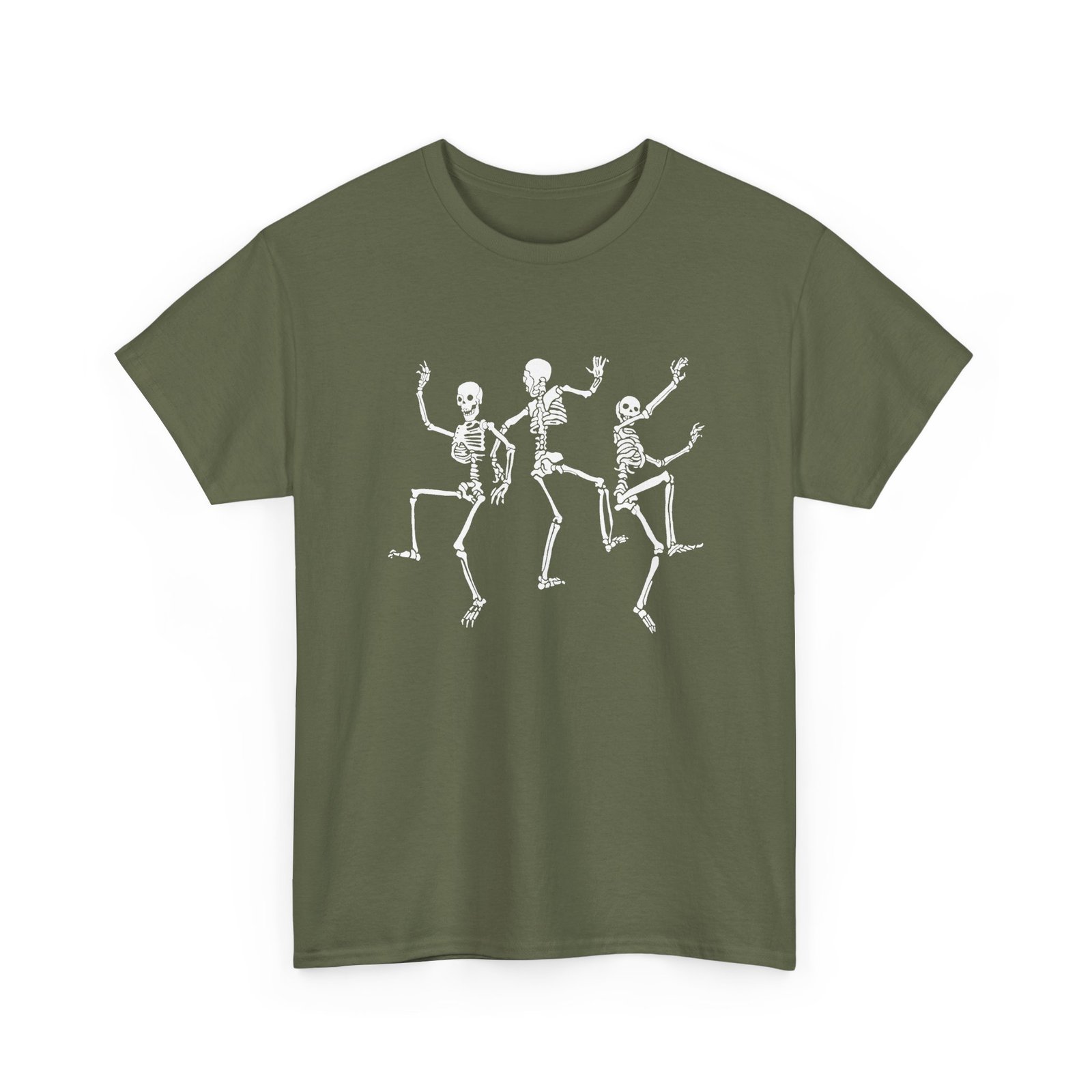 Dancing Skeletons - Unisex T-Shirt – Funny Halloween Skeleton Dance - Image 15