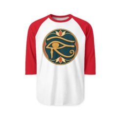 Eye of Horus - Unisex Raglan T-Shirt – Ancient Symbol, Sporty Style - Image 11
