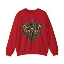 Death's-Head Moth - Unisex Sweatshirt – Dark Elegance - Image 20