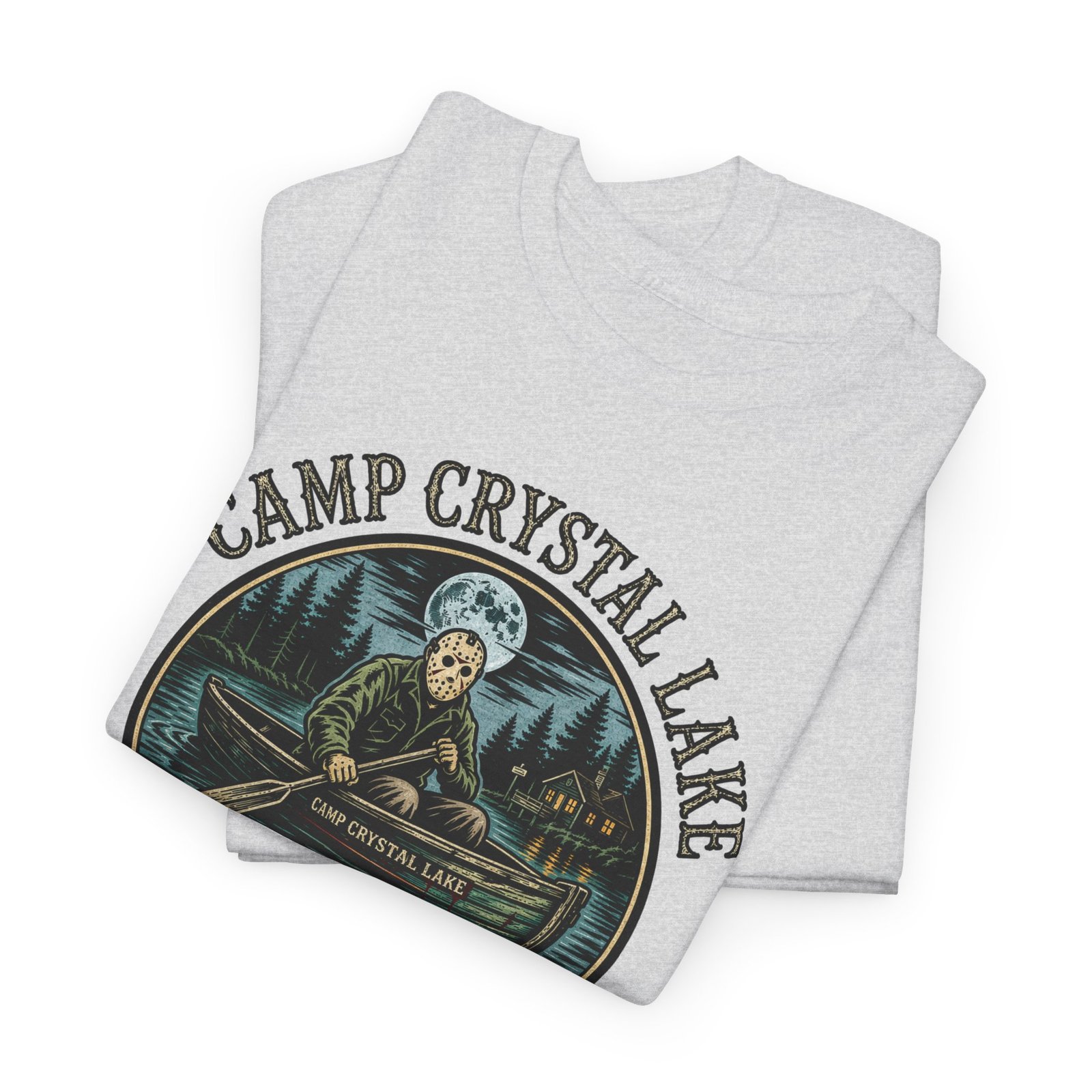 Camp Crystal Lake - Unisex T-Shirt – Friday the 13th Jason Voorhees Horror - Image 3