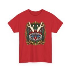 Rudolph the Reindeer Cat Unisex T-Shirt – Purr-fectly Festive Feline Fun - Image 19