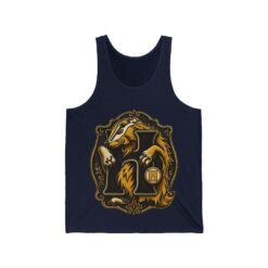 House of Badger – Unisex Jersey Tank Top – Wizarding School Pride - Image 13