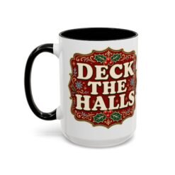 Deck the Halls – Color Accent Mug – Sip Into the Season - Image 14