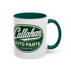 Alternative view of Callahan Auto Parts – Color Accent Mug – Sandusky’s Finest Coffee Fuel