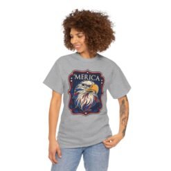 ’Merica - Unisex T-Shirt – Bald Eagle, Big Attitude - Image 5