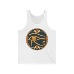Eye of Horus Unisex Jersey Tank Top – Ancient Symbol, Modern Comfort