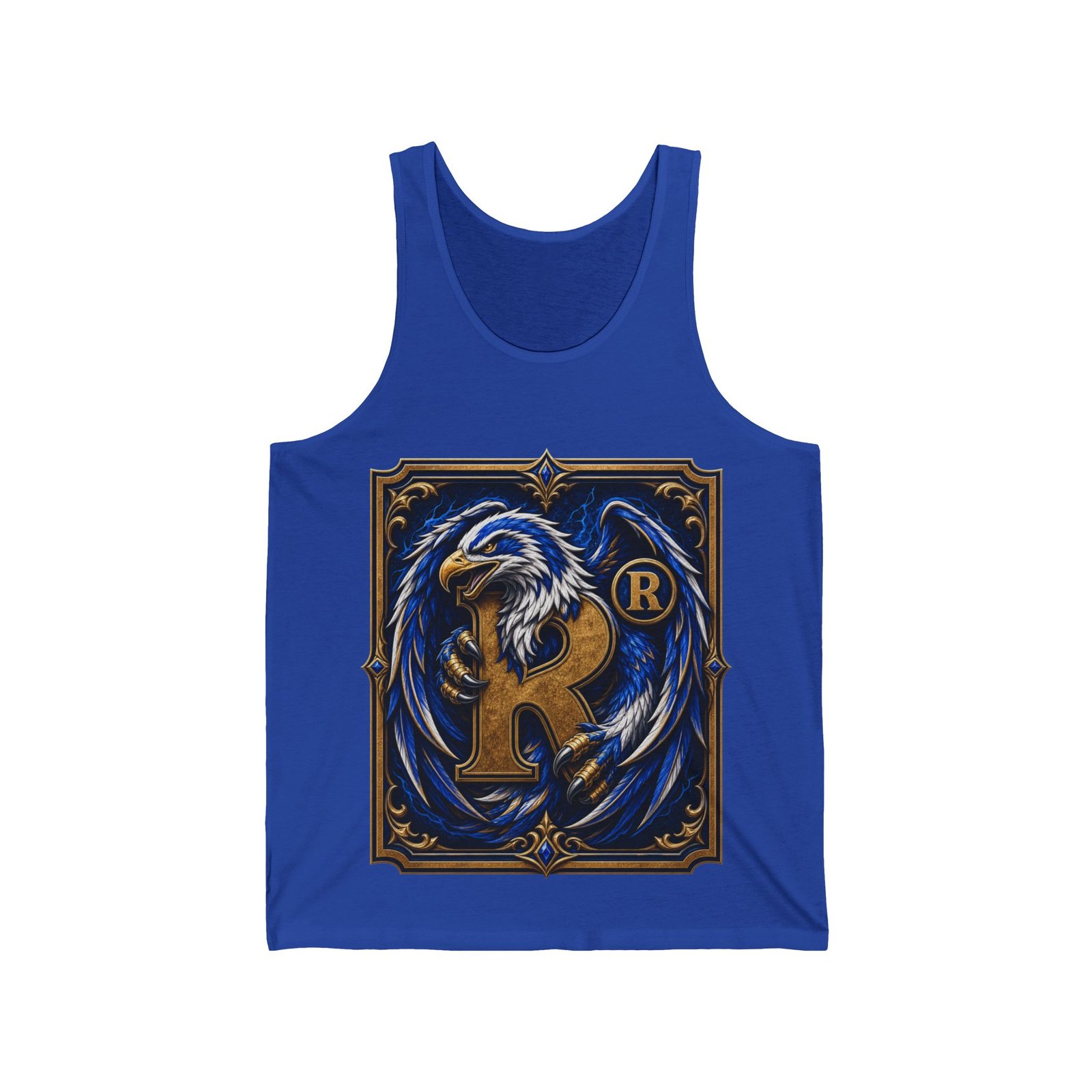 House of Eagle – Unisex Jersey Tank Top – Cool Wizarding School Style for Clever Minds - Image 10
