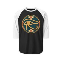 Alternative view of Eye of Horus - Unisex Raglan T-Shirt – Ancient Symbol
