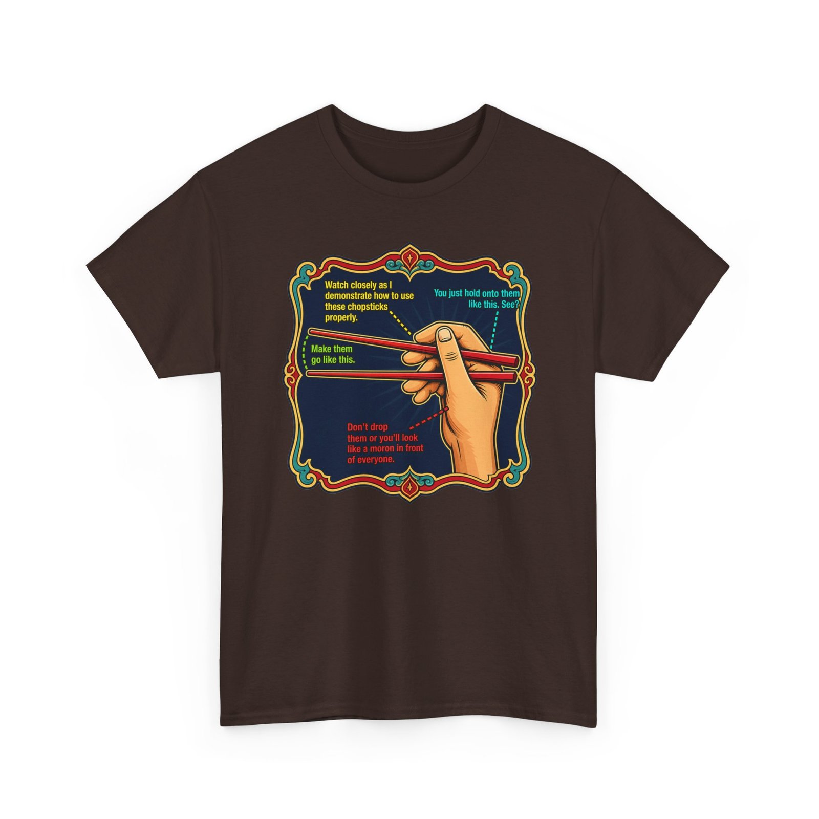 Chopsticks 101 – Unisex T-Shirt – Master the Art, One Bite at a Time - Image 14