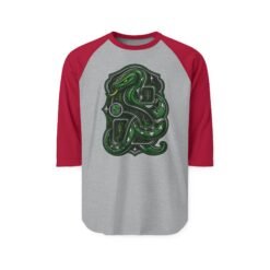 House of Snake – Unisex Raglan T-Shirt – Wizarding School Strategy Meets Game-Day Style - Image 9