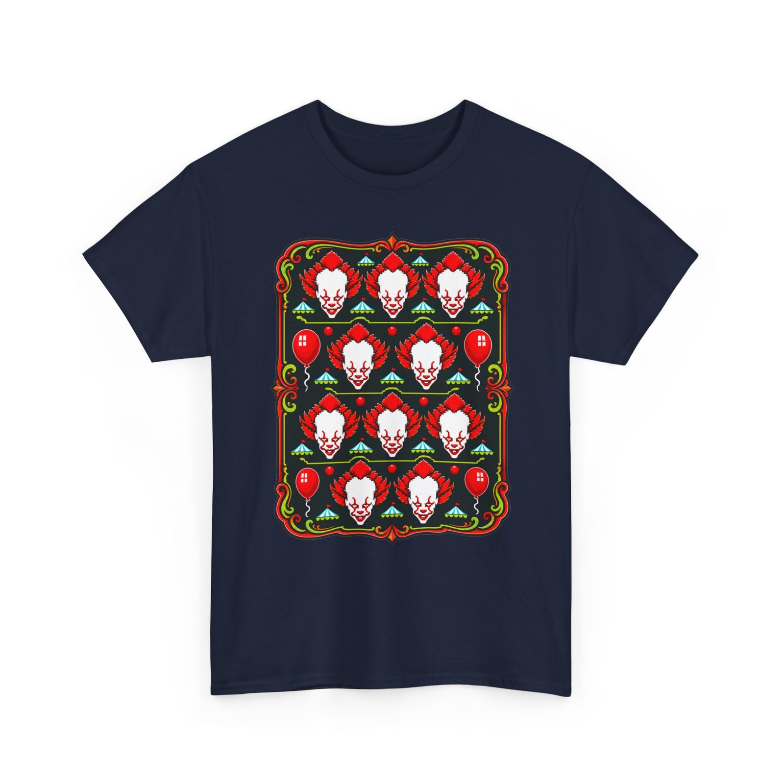 Scary Clown Halloween Christmas – Unisex T-Shirt – From Spooky Season to Scary Christmas - Image 23