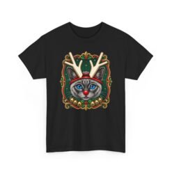 Rudolph the Reindeer Cat Unisex T-Shirt – Purr-fectly Festive Feline Fun - Image 10