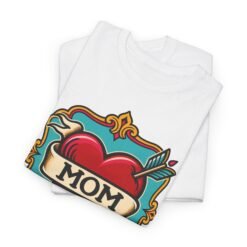 Alternative view of Retro Mom Heart - Unisex T-Shirt – Classic Ink, Eternal Love