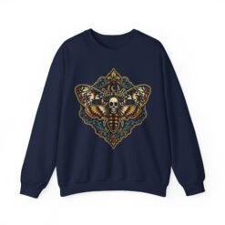 Death's-Head Moth - Unisex Sweatshirt – Dark Elegance - Image 17