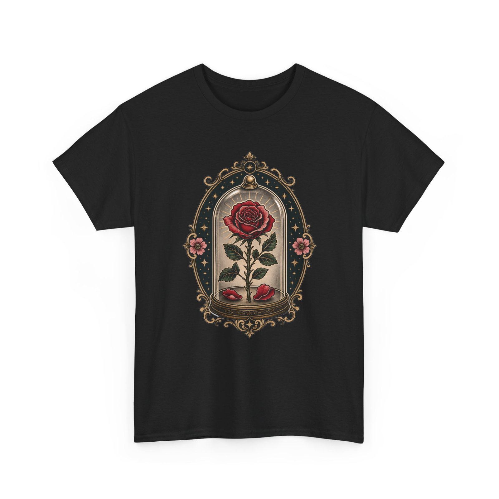 Enchanted Rose - Unisex T-Shirt – Timeless Beauty, Captured in Glass - Image 23