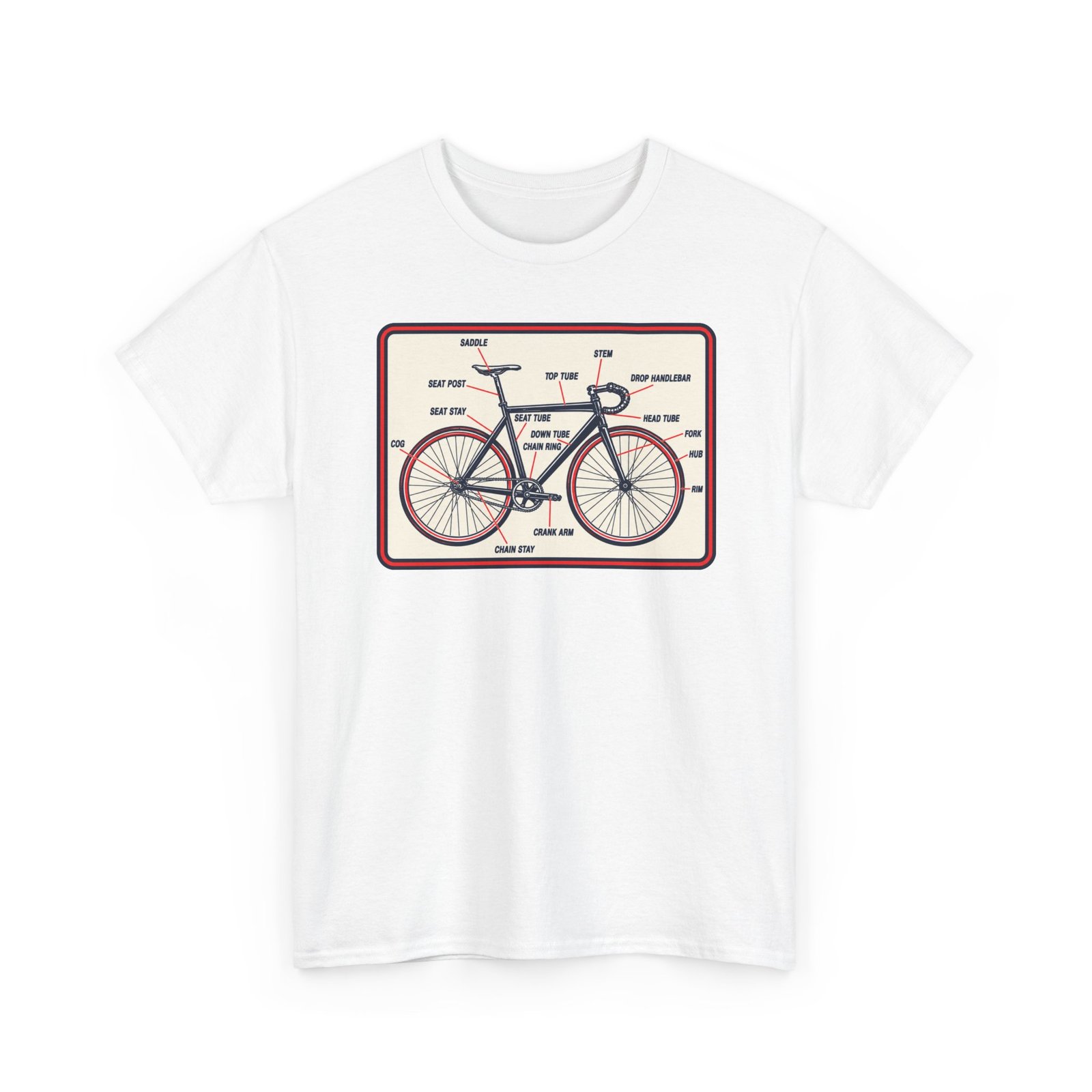 Know Your Bike – Unisex T-Shirt – Two-Wheeled Anatomy Lesson