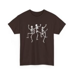 Dancing Skeletons - Unisex T-Shirt – Funny Halloween Skeleton Dance - Image 14