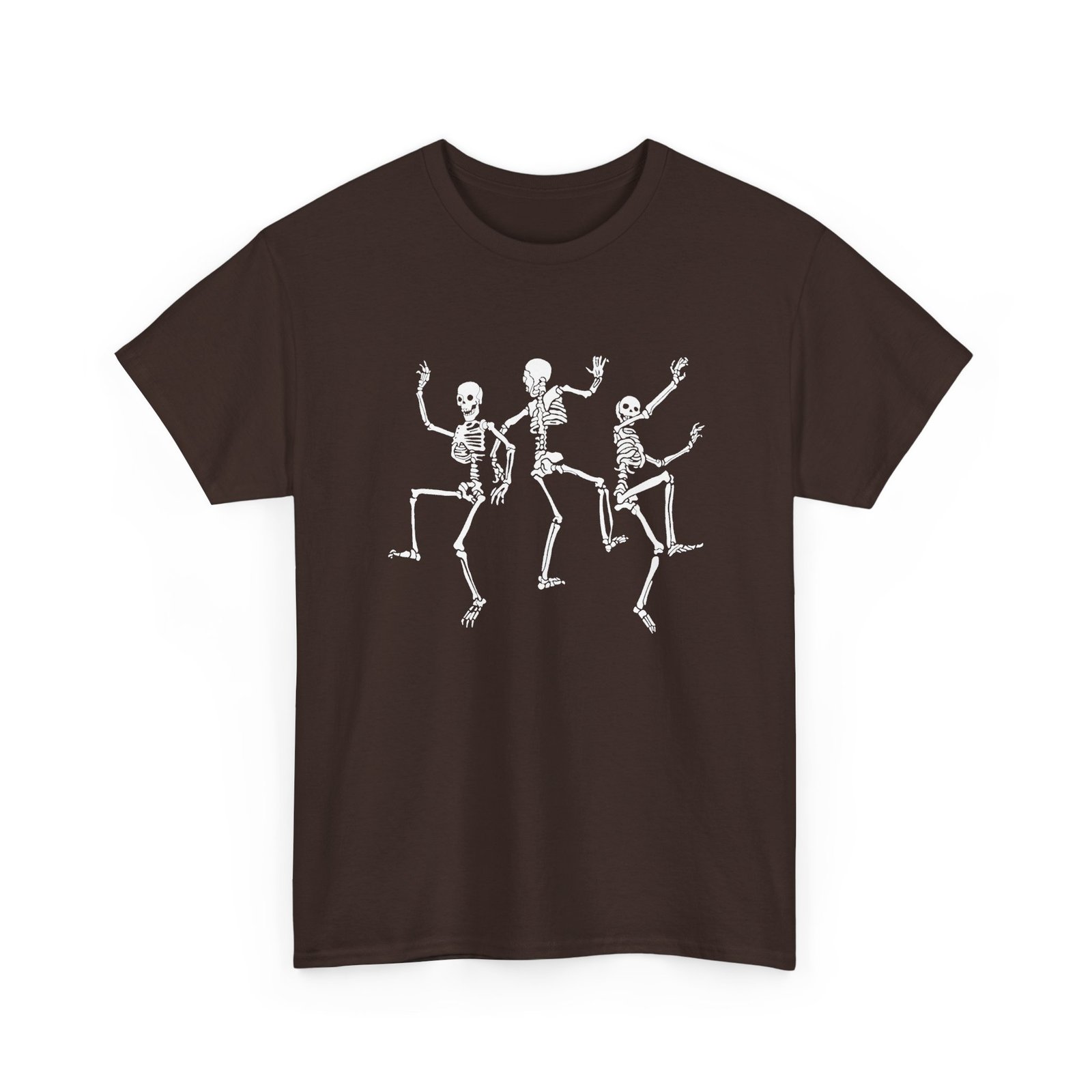 Dancing Skeletons - Unisex T-Shirt – Funny Halloween Skeleton Dance - Image 14