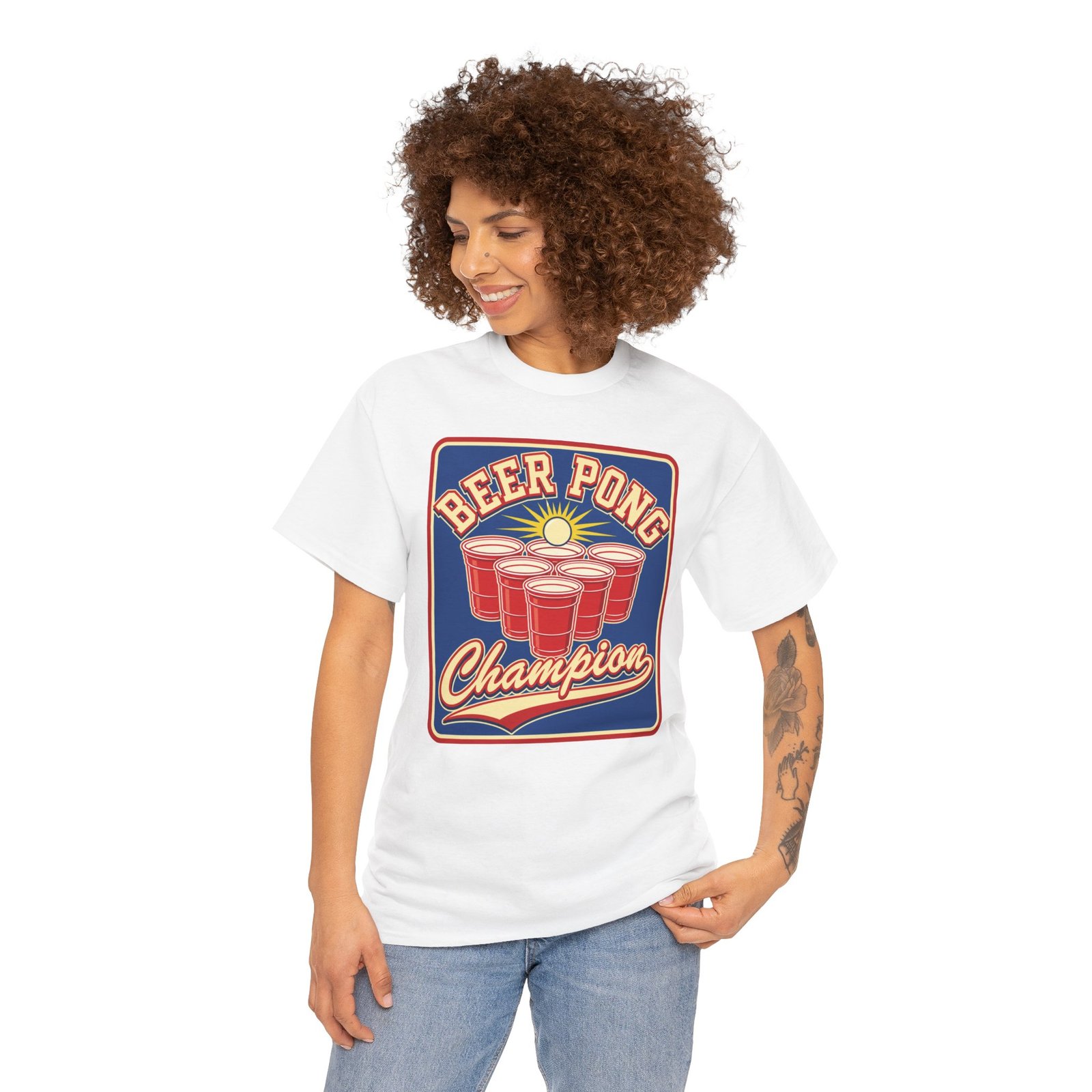 Beer Pong Champion – Unisex T-Shirt – Raise Your Cup to Victory - Image 5