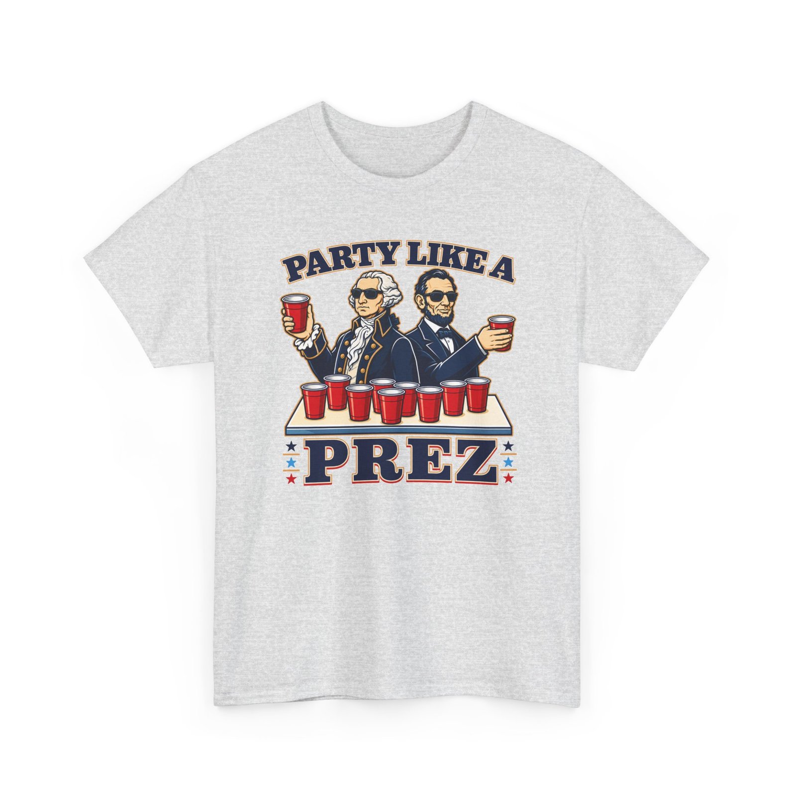 Party Like a Prez – Unisex T-Shirt – Founding Fathers Gone Wild - Image 11