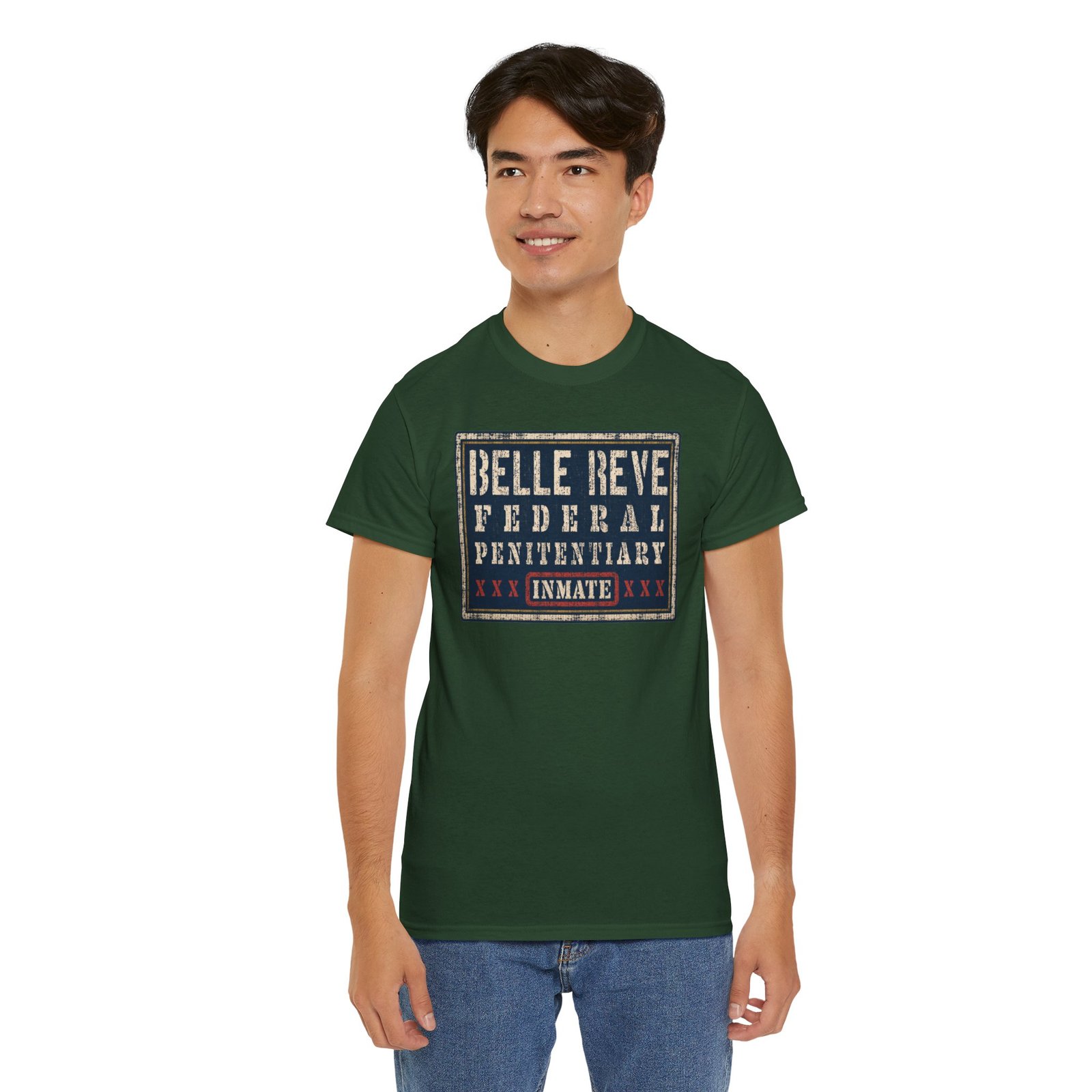Belle Reve Federal Penitentiary Inmate – Unisex T-Shirt – Villainous Vibes - Image 12
