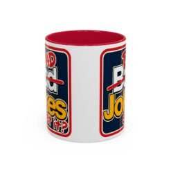 Dad Jokes – Color Accent Mug – Get It? You Will. - Image 8