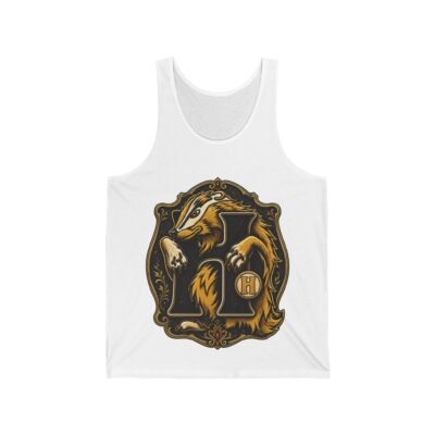 House of Badger – Unisex Jersey Tank Top – Wizarding School Pride