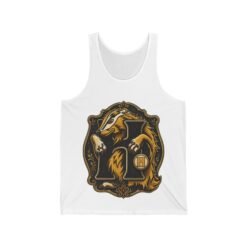 House of Badger – Unisex Jersey Tank Top – Wizarding School Pride