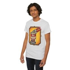 100% Can of Whoop Ass – Unisex T-Shirt – Open with Caution - Image 11