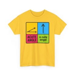 Acute Angle / A Cute Angel – Unisex T-Shirt – Geometry Has Never Been This Adorable - Image 11