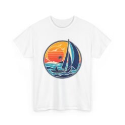 Retro Sail and Sun - Unisex T-Shirt – Vintage Sailboat, Nautical - Coastal - Image 11