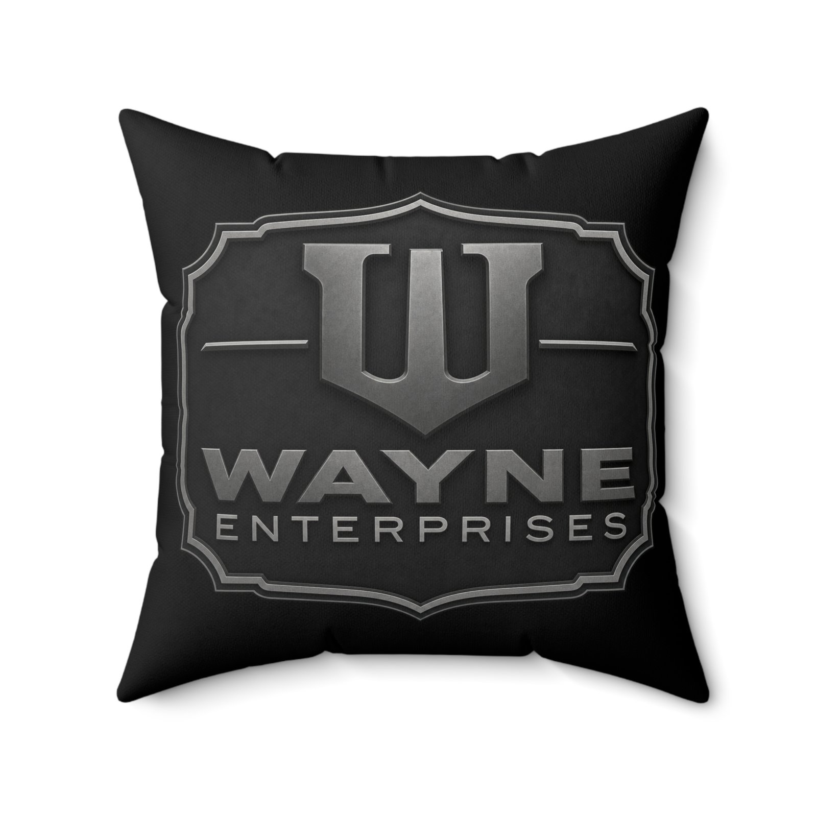 Wayne Enterprises – Faux Suede Throw Pillow – Executive Comfort from Gotham City