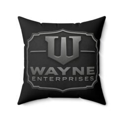 Wayne Enterprises – Faux Suede Throw Pillow – Executive Comfort from Gotham City