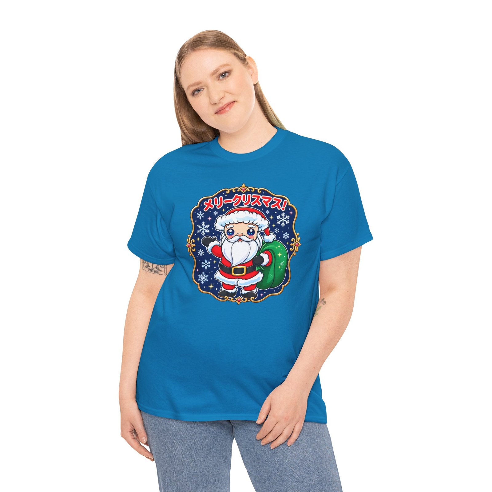 Kawaii Santa - Unisex T-Shirt – メリークリスマス with Extra Cute - Image 3