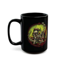 Dancing Baby Xenomorph – Black Mug – Coffee, Chaos and a Tiny Top Hat - Image 7