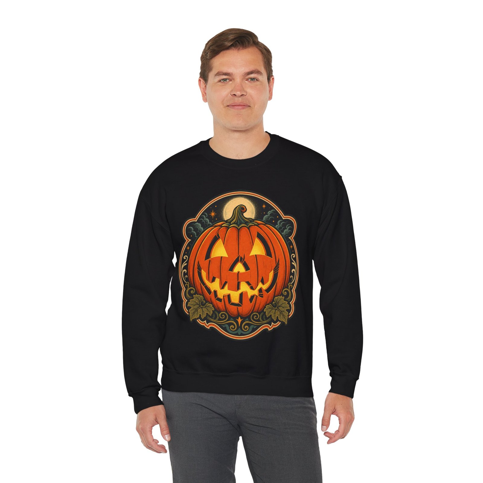 Jack O’ Lantern – Unisex Sweatshirt – Light Up the Night - Image 7