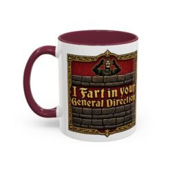 I Fart in Your General Direction - Color Accent Mug – Monty Python French Taunter Coffee Mug - Image 16