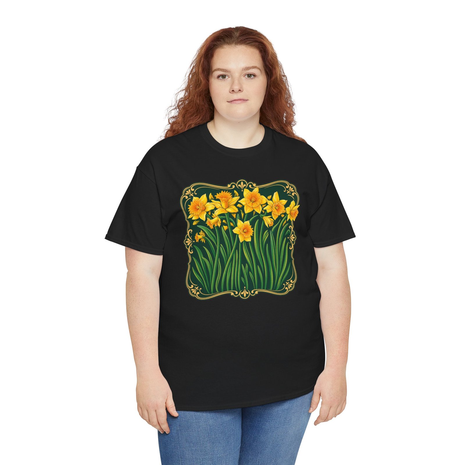 Daffodils – Unisex T-Shirt – Bloom with Bright Energy - Image 9