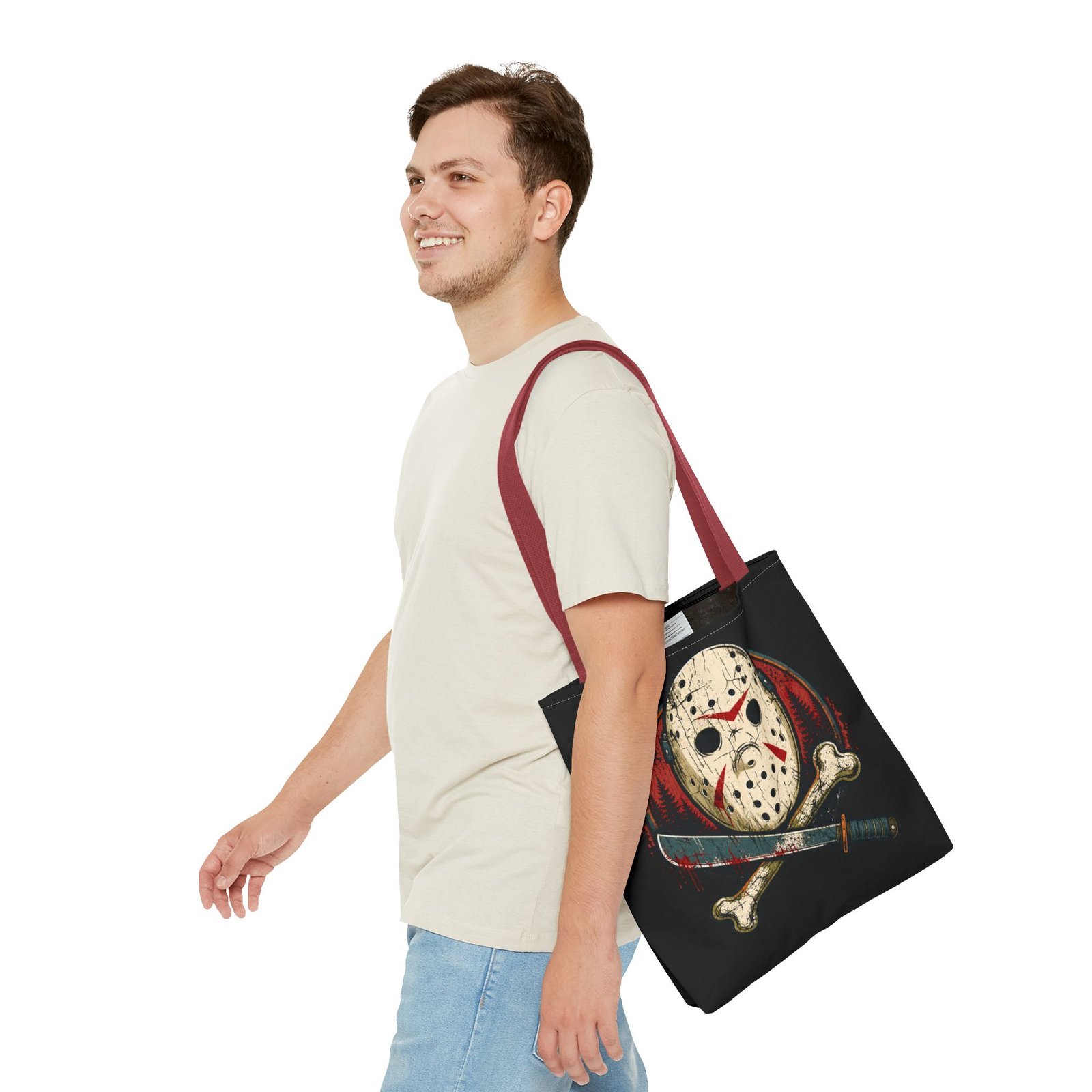 Jason Voorhees Jolly Roger - Tote Bag – Friday the 13th Horror - Image 19