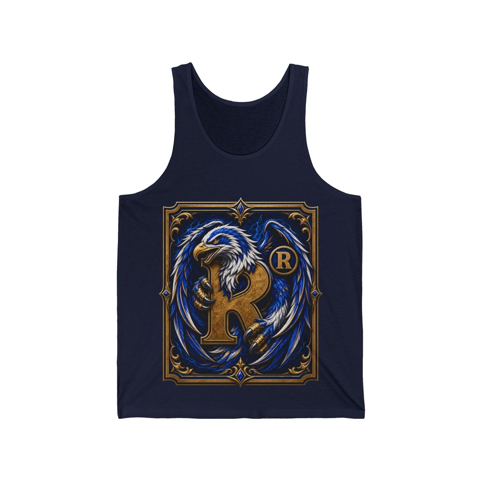 House of Eagle – Unisex Jersey Tank Top – Cool Wizarding School Style for Clever Minds - Image 13