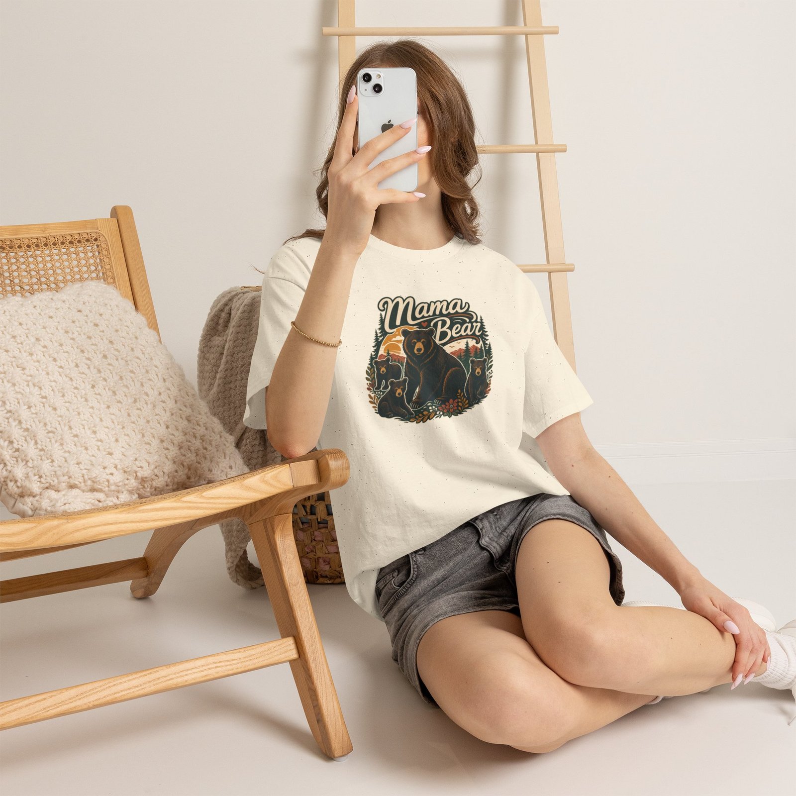Mama Bear - Unisex T-Shirt – Fierce Love, Cozy Vibes - Image 10