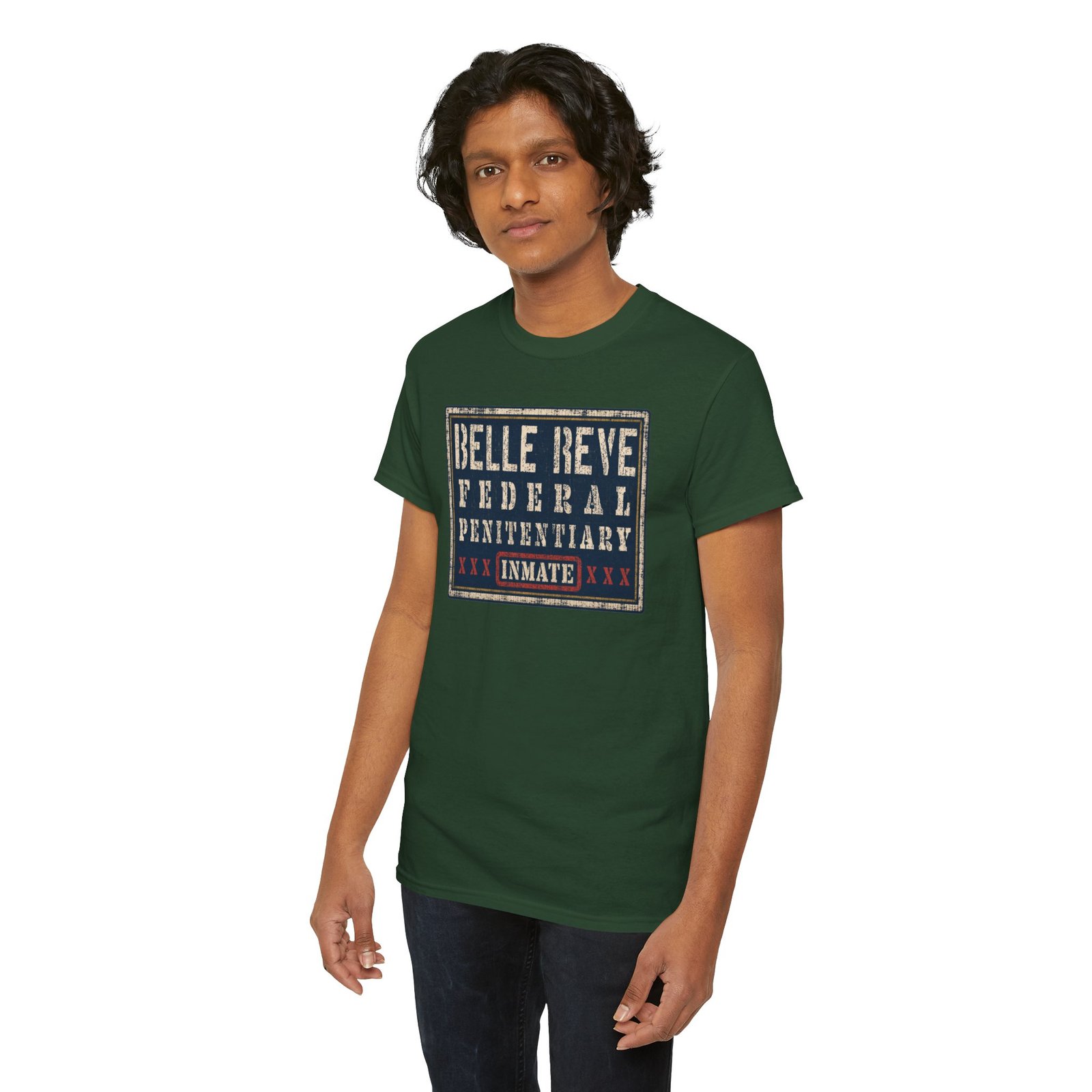 Belle Reve Federal Penitentiary Inmate – Unisex T-Shirt – Villainous Vibes - Image 11