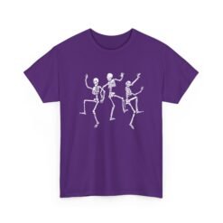 Dancing Skeletons - Unisex T-Shirt – Funny Halloween Skeleton Dance - Image 22