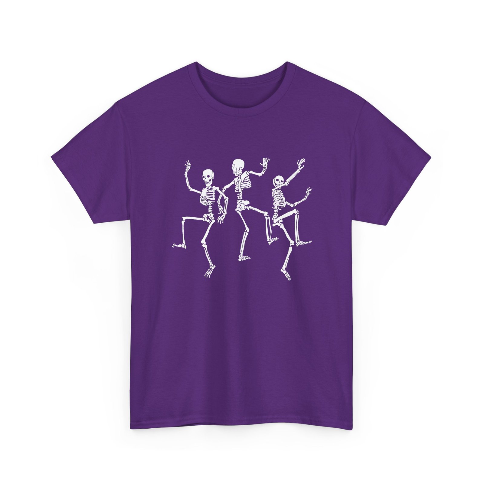 Dancing Skeletons - Unisex T-Shirt – Funny Halloween Skeleton Dance - Image 22