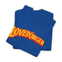 Loveburger Band Logo – Unisex T-Shirt – Rock the Burger - Image 3