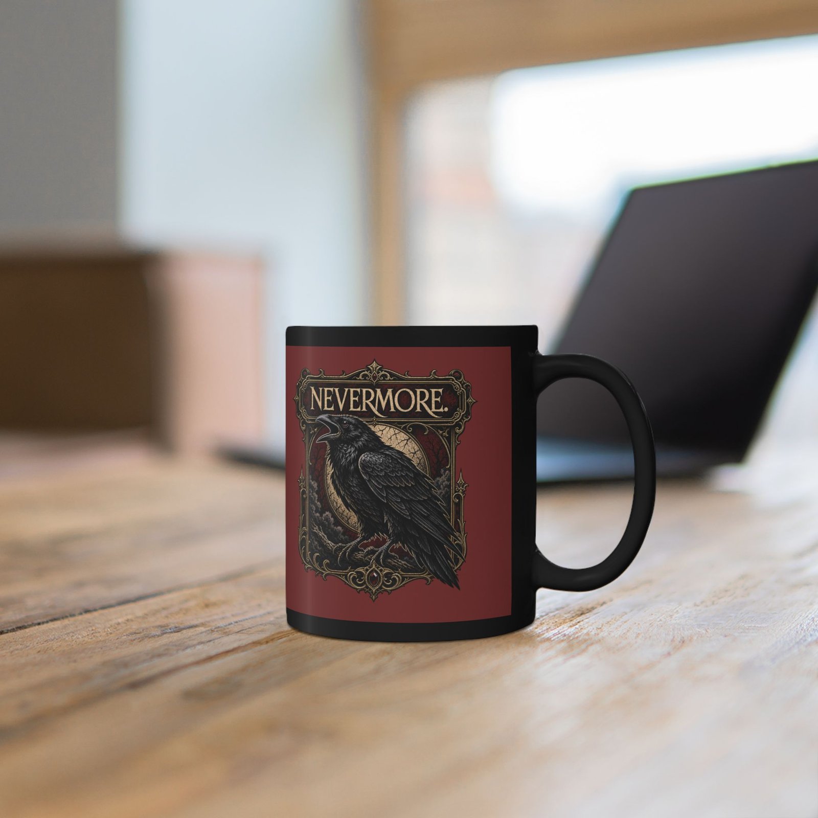 Nevermore - Black Mug – Sip with a Touch of the Macabre - Image 5