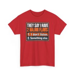 They Say I Have Two Major Flaws – Black Mug – Something About Listening - Image 20
